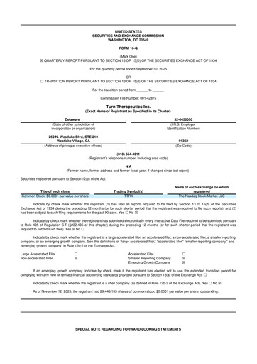 Miniature Turn Therapeutics 10-Q Rapport trimestriel 2025 