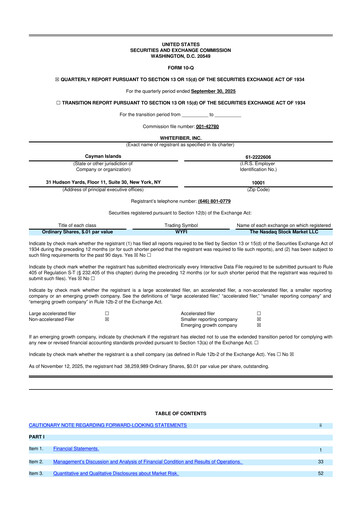 Vorschaubild WhiteFiber 10-Q Quartalsbericht 2025 