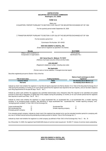 Thumbnail New Era Energy & Digital 10-Q Quarterly Report FY2025 
