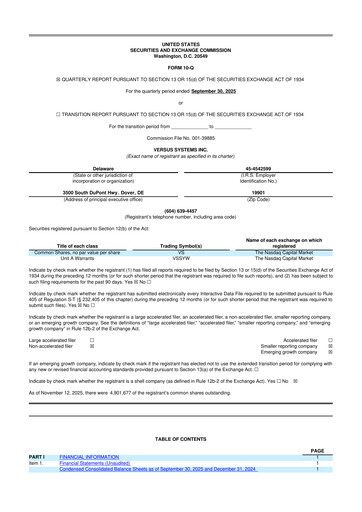 Thumbnail Versus Systems 10-Q Quarterly Report FY2025 