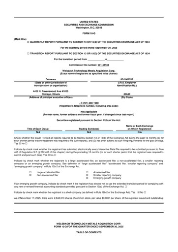 Vorschaubild Evolution Metals & Technologies 10-Q Quartalsbericht 2025 