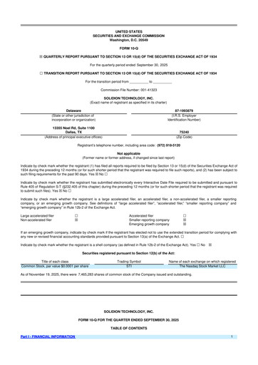 Thumbnail Solidion Technology 10-Q Quarterly Report FY 