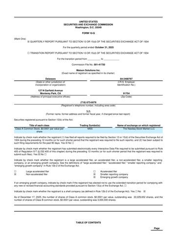 Thumbnail Maison Solutions 10-Q Quarterly Report FY2026 