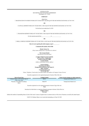 Thumbnail Moolec Science 20-F Annual Report 2025