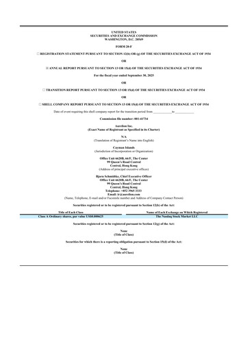 Thumbnail Prestige Wealth  20-F Annual Report 2025