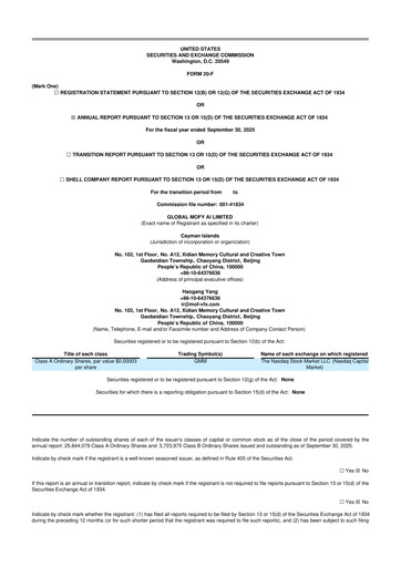 Thumbnail Global Mofy AI 20-F Annual Report 2025