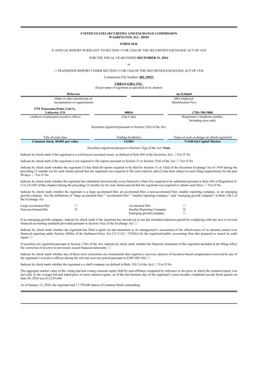 Vorschaubild Urban-gro
 10-K Jahresbericht 2024