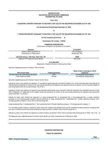 Thumbnail PhenixFIN 10-Q Quarterly Report FY2026 