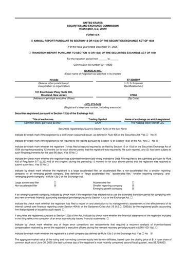 Miniature Gaxos.ai 10-K Rapport annuel 2025