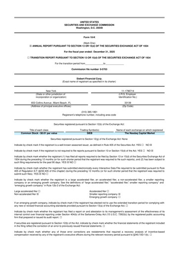 Vorschaubild Siebert Financial 10-K Jahresbericht 2025