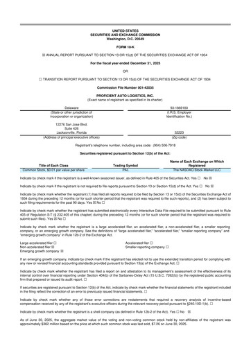 Thumbnail Proficient Auto Logistics 10-K Annual Report 2025
