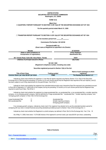 Thumbnail TherapeuticsMD 10-Q Quarterly Report FY2026 