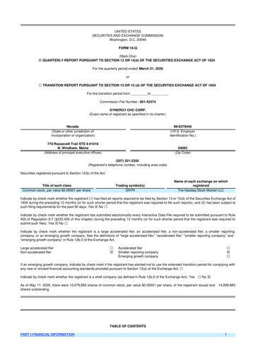 Thumbnail Synergy CHC 10-Q Quarterly Report FY2026 