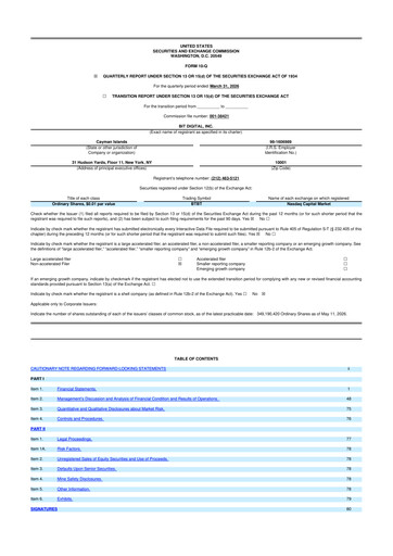Thumbnail Bit Digital
 10-Q Quarterly Report FY2026 