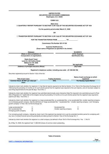 Thumbnail Incannex Healthcare 10-Q Quarterly Report FY 