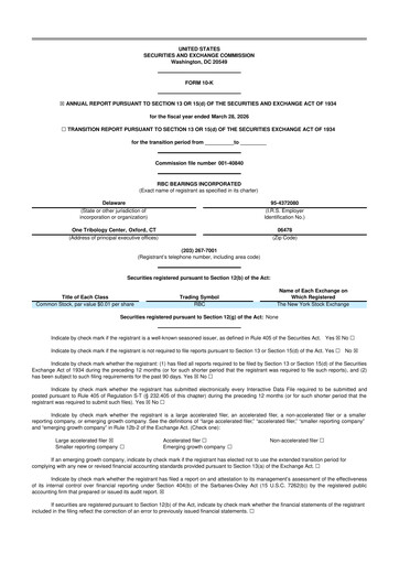 Thumbnail RBC Bearings 10-K Annual Report 2026