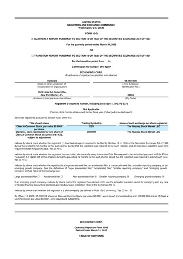 Thumbnail Zeo Energy 10-Q Quarterly Report FY 