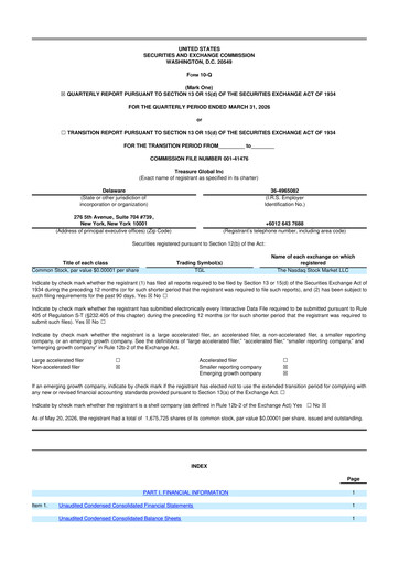 Thumbnail Treasure Global 10-Q Quarterly Report FY2026 
