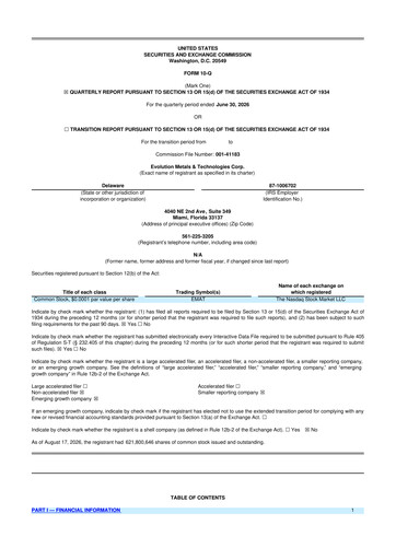 Vorschaubild Evolution Metals & Technologies 10-Q Quartalsbericht 2026 