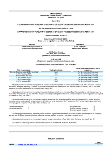Thumbnail Saratoga Investment 10-Q Quarterly Report FY2026 Q2