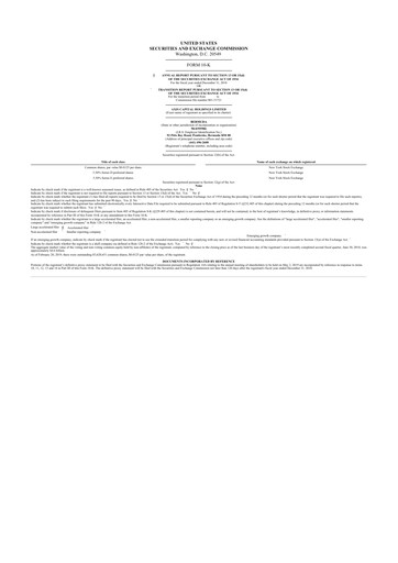 Thumbnail AXIS Capital
 10-K Annual Report 2018