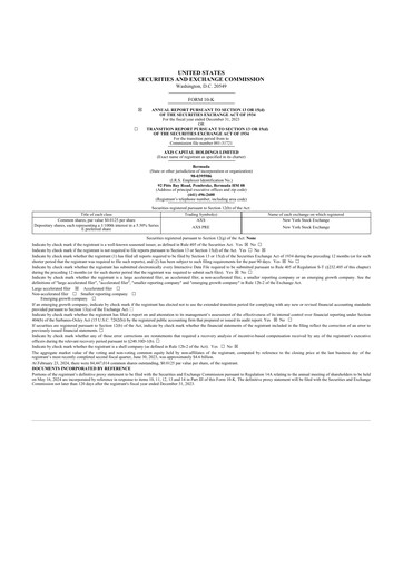 Thumbnail AXIS Capital
 10-K Annual Report 2023