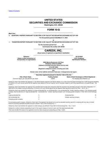 Thumbnail CareDx 10-Q Quarterly Report FY2024 