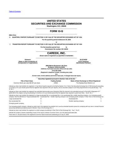 Thumbnail CareDx 10-Q Quarterly Report FY2026 