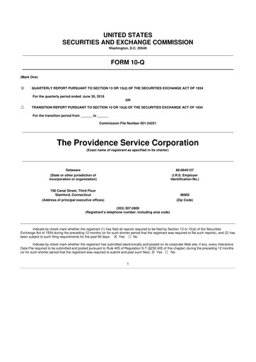 Thumbnail ModivCare 10-Q Quarterly Report FY2018 