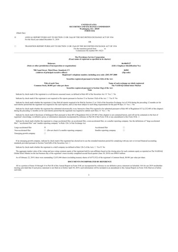 Thumbnail ModivCare 10-K Annual Report 2018