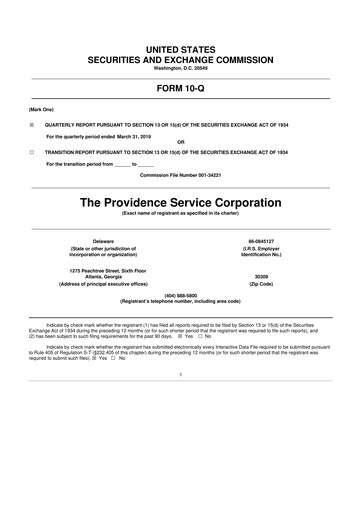 Thumbnail ModivCare 10-Q Quarterly Report FY2019 