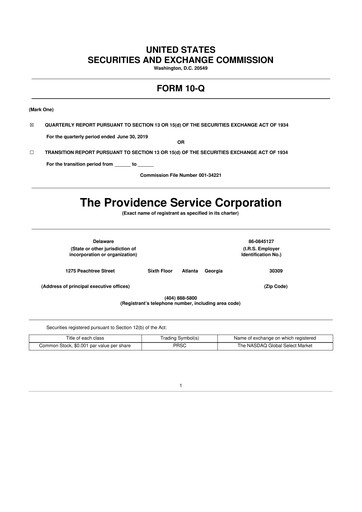 Thumbnail ModivCare 10-Q Quarterly Report FY2019 