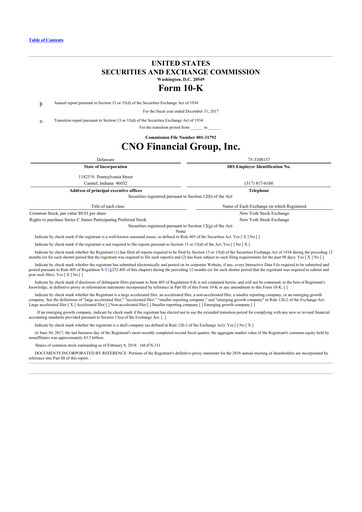 Thumbnail CNO Financial Group
 10-K Annual Report 2017