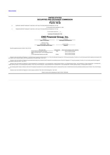 Thumbnail CNO Financial Group
 10-Q Quarterly Report FY2024 