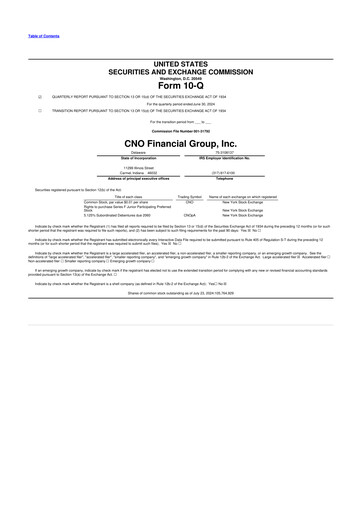 Thumbnail CNO Financial Group
 10-Q Quarterly Report FY2024 