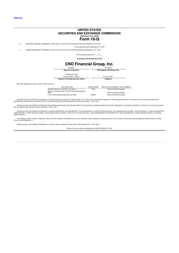 Thumbnail CNO Financial Group
 10-Q Quarterly Report FY2025 