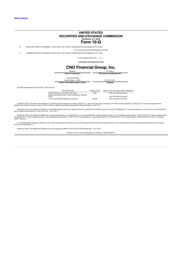 Thumbnail CNO Financial Group
 10-Q Quarterly Report FY2025 