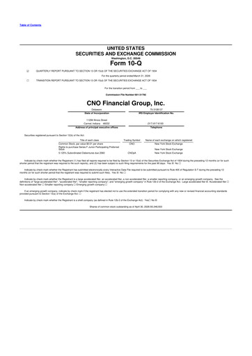 Thumbnail CNO Financial Group
 10-Q Quarterly Report FY2026 
