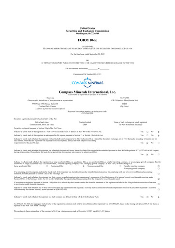 Thumbnail Compass Minerals 10-K Annual Report 2025