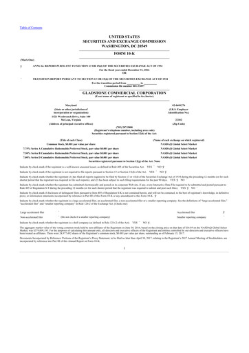 Thumbnail Gladstone Commercial 10-K Annual Report 2016