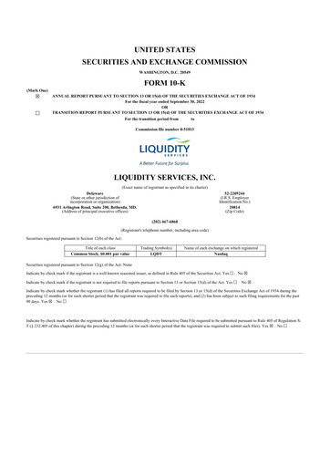 Thumbnail Liquidity Services
 10-K Annual Report 2022