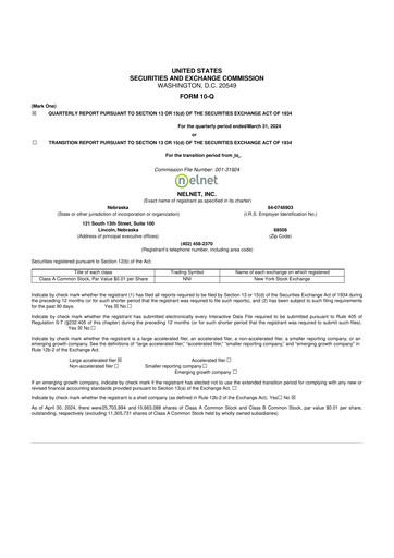 Thumbnail Nelnet 10-Q Quarterly Report FY2024 