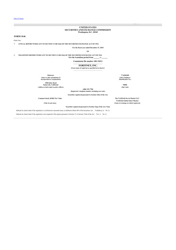 Thumbnail Fortinet 10-K Annual Report 