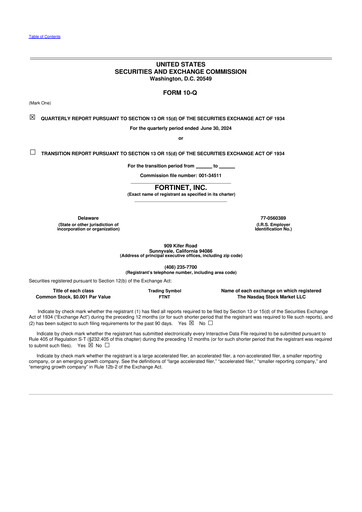 Thumbnail Fortinet 10-Q Quarterly Report FY2024 