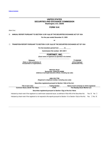 Thumbnail Fortinet 10-K Annual Report 2025