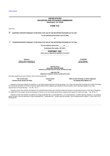 Thumbnail Fortinet 10-Q Quarterly Report FY2026 