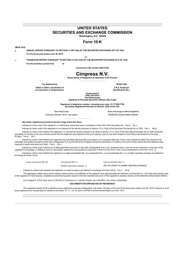 Thumbnail Cimpress 10-K Annual Report 2016