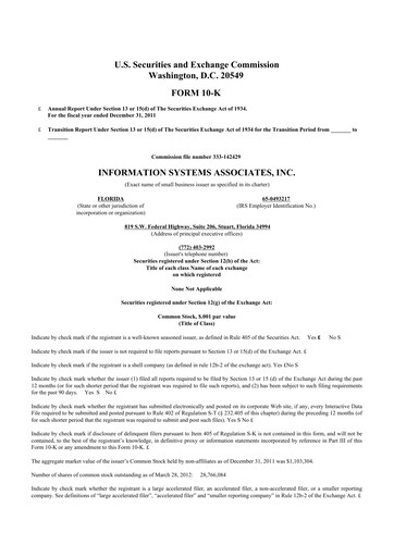 Thumbnail Duos Technologies Group 10-K Annual Report 2011