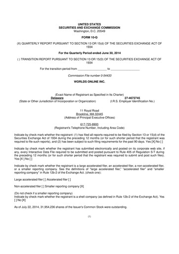 Thumbnail MariMed 10-Q Quarterly Report FY2014 