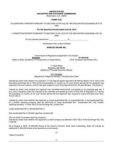 Thumbnail MariMed 10-Q Quarterly Report FY2015 